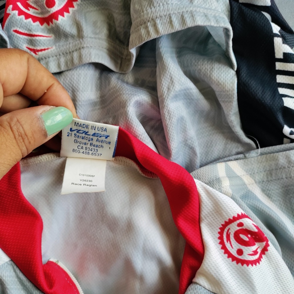 Voler Gray/Red XL‎ Hammer 25 Years Endurance 1/2 Zip Short Sleeve Cycling Jersey - Picture 9 of 11